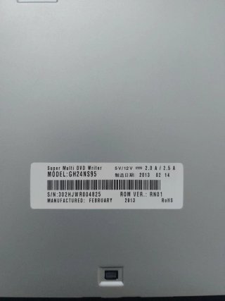 Grabadora DVD/CD Interna LG GH24NS95 (SATA)