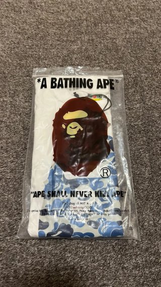 Maglia BAPE con stampa ape head blu
