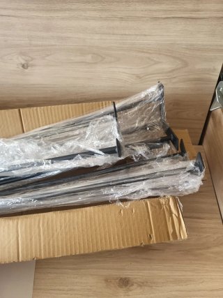 Gambe per Tavolo in Acciaio al Carbonio Happybuy 86,3 cm