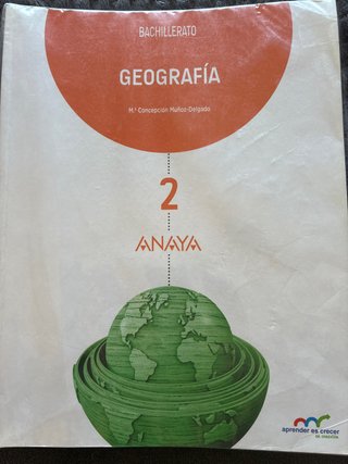 Geografía, 2 Bachillerato