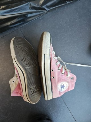 Converse altas rosas