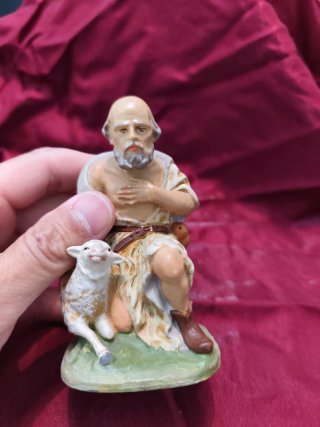 Figura Pastor Olot con Cordero.