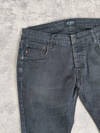 Armani Jeans 3237 Hombre W36 Negro Vintage
