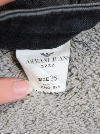 Armani Jeans 3237 Hombre W36 Negro Vintage