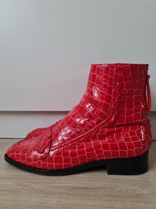 Botines Alexa Chung Rojo Talla 39