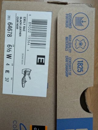 Zapatos Clarks Talla 37.5 Negros