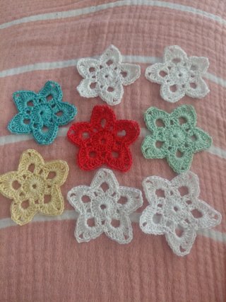 10 Estrellas de algodón 8ctm