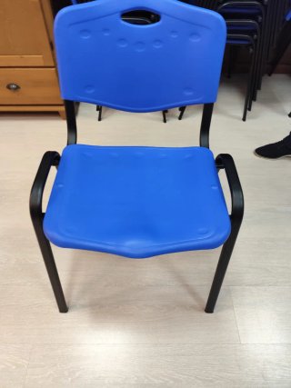 Sillas apilables para eventos (Azul)