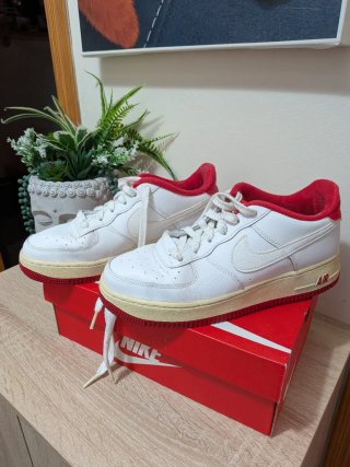 Zapatillas Nike Air Force 1 AF1 Blancas Rojas