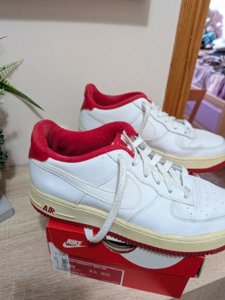 Zapatillas Nike Air Force 1 AF1 Blancas Rojas