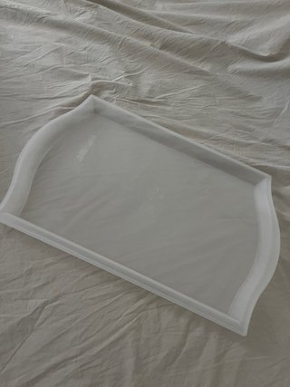 Escurreplatos de plástico blanco