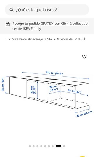 Mueble TV blanco y madera