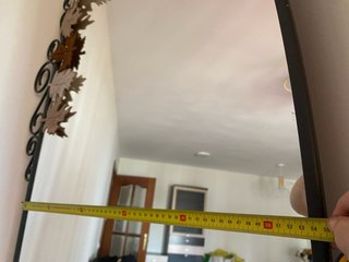 Espejo ovalado grande decorado