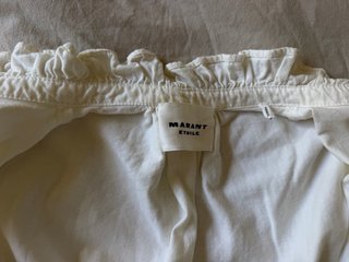 Marant Etoile Blusa Blanca con Volantes