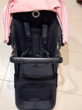 Carro de bebé Bugaboo  bufalo con saco rosa