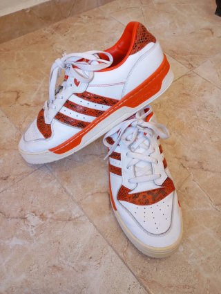 Zapatillas Adidas Talla 45.5 Naranja/Blanco