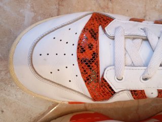 Zapatillas Adidas Talla 45.5 Naranja/Blanco