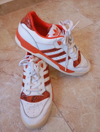 Zapatillas Adidas Talla 45.5 Naranja/Blanco