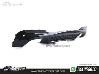 DIFUSOR TRASERO BMW X3 G01 LOOK PERFORMANCE NEGRO BRILLO CON COLAS