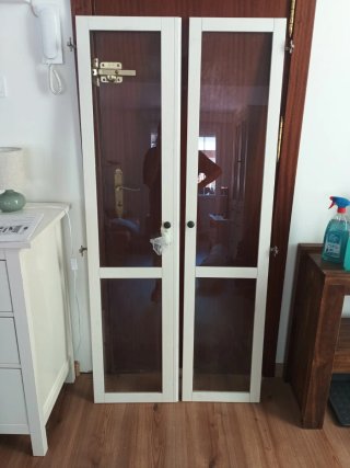 Puertas Cristal Armario Hemnes Ikea.