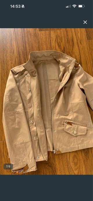 Cazadora Massimo Dutti Beige Mujer