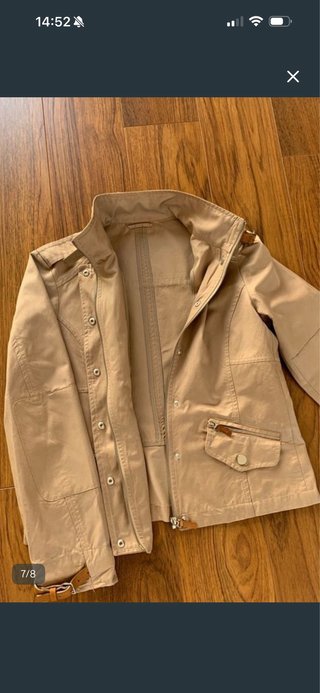 Cazadora Massimo Dutti Beige Mujer