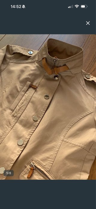 Cazadora Massimo Dutti Beige Mujer