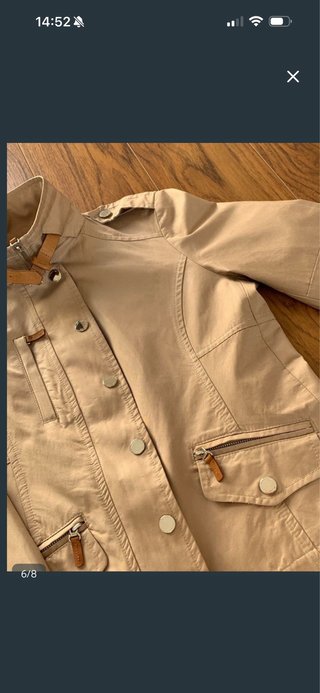 Cazadora Massimo Dutti Beige Mujer