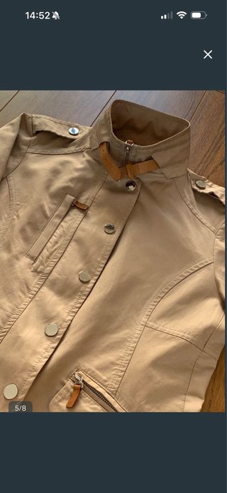 Cazadora Massimo Dutti Beige Mujer