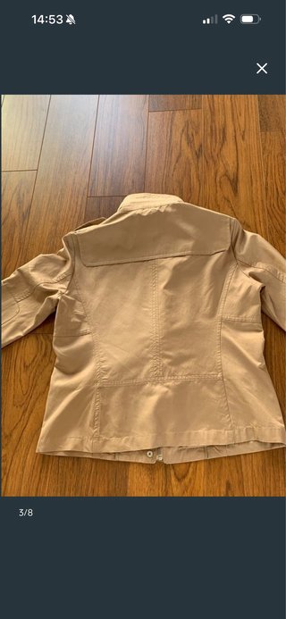 Cazadora Massimo Dutti Beige Mujer