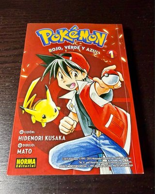 Pokémon manga 1 2 3 Norma Rojo Azul Amarillo