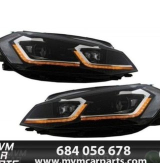Faros delanteros Led para VW Golf 7.5 Facelift con