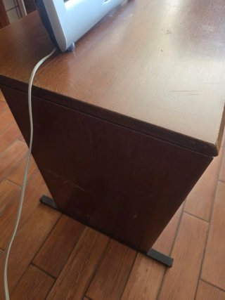 Mesa estudio/ordenador madera y metal