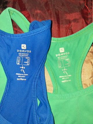 2 Camisetas Deportivas Mujer Domyos