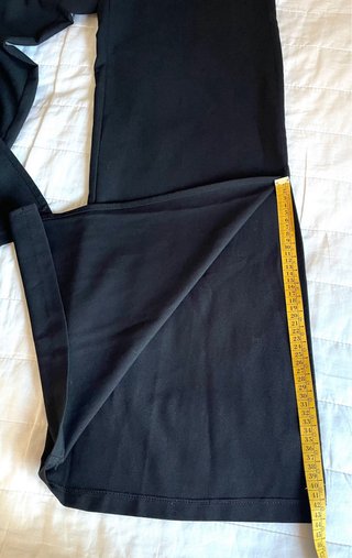 Pantaloni palazzo a zampa neri taglia XS