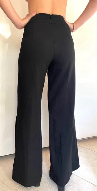 Pantaloni palazzo a zampa neri taglia XS