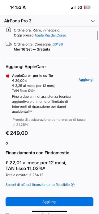 AirPods Pro 3 Apple Bianchi