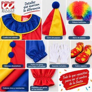 Disfraz Payaso Talla L Nuevo