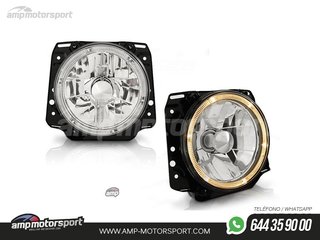 FAROS DELANTEROS OJOS DE ANGEL PARA VOLKSWAGEN GOLF MK2