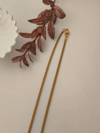Collana con moschettone con ciondoli zucca e fungo