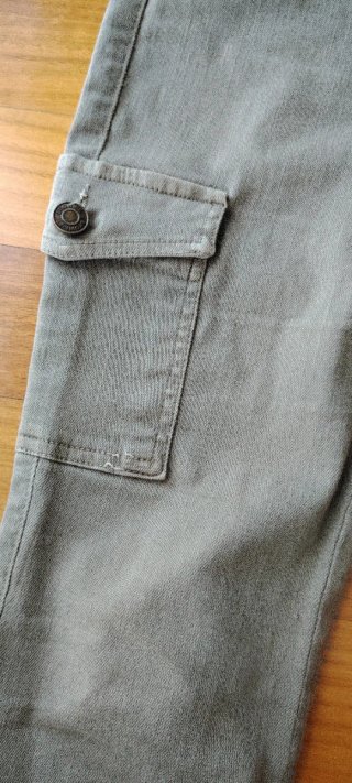 Pantalón cargo Brownie campana verde Talla 32 (XXS