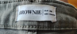 Pantalón cargo Brownie campana verde Talla 32 (XXS