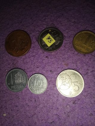 Monedas antiguas y españolas