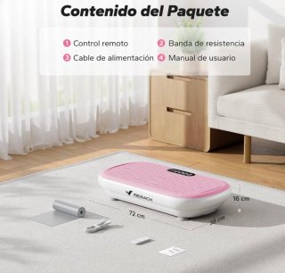 Plataforma Vibratoria Merach Rosa