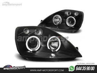 FAROS DELANTEROS OJOS DE ANGEL PARA FORD FIESTA MK5 / MK6