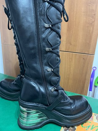 Stivali Alti New Rock Vintage in Vera Pelle