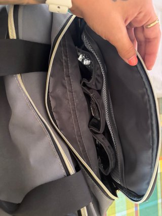 Bolso para silla de bebé gris