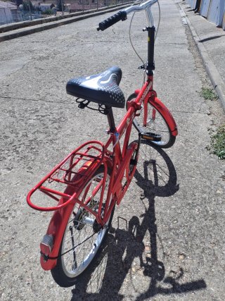 Bicicleta plegable roja YOGOICE