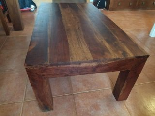 Mesa de centro de madera maciza de sheesham
