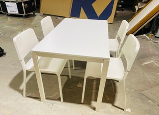 Mesa y 4 Sillas Comedor Ikea Melltorp 125 por 75cm